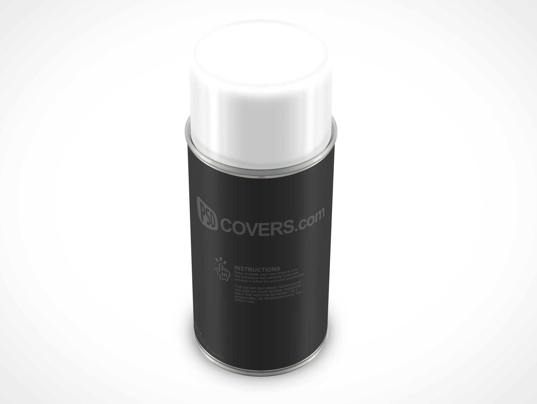 Aerosol Spray Paint Can Mockup 36
