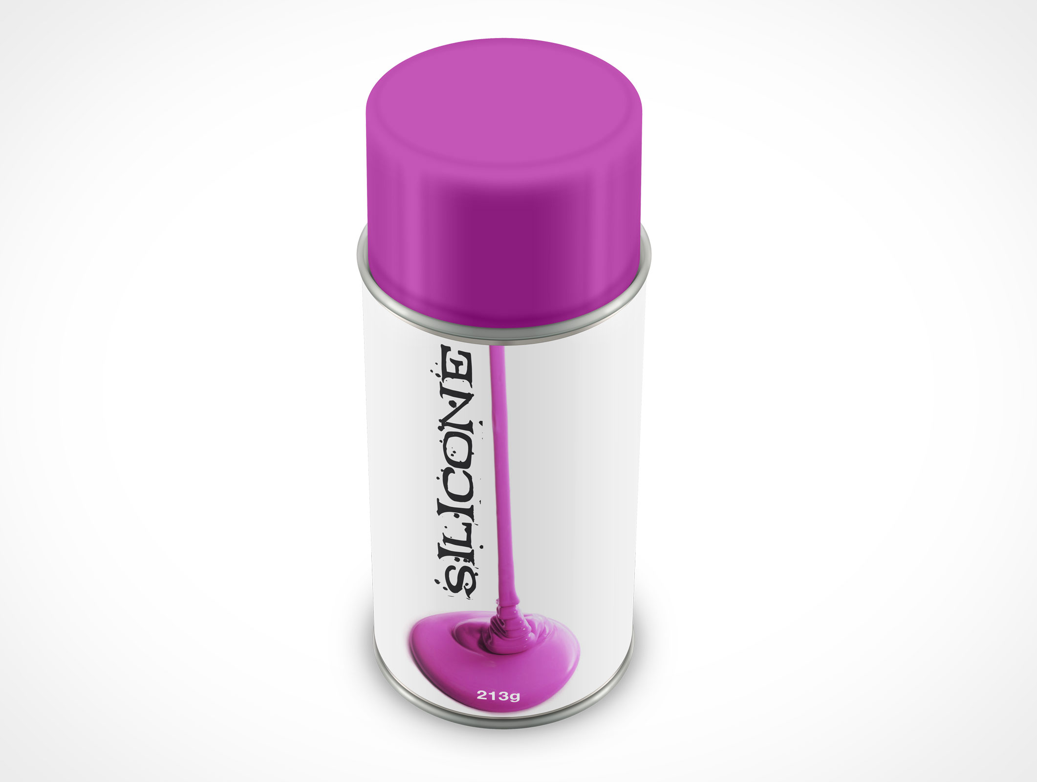 Aerosol Spray Paint Can Mockup 36r5