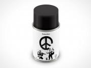 Aerosol Spray Paint Can Mockup 37r