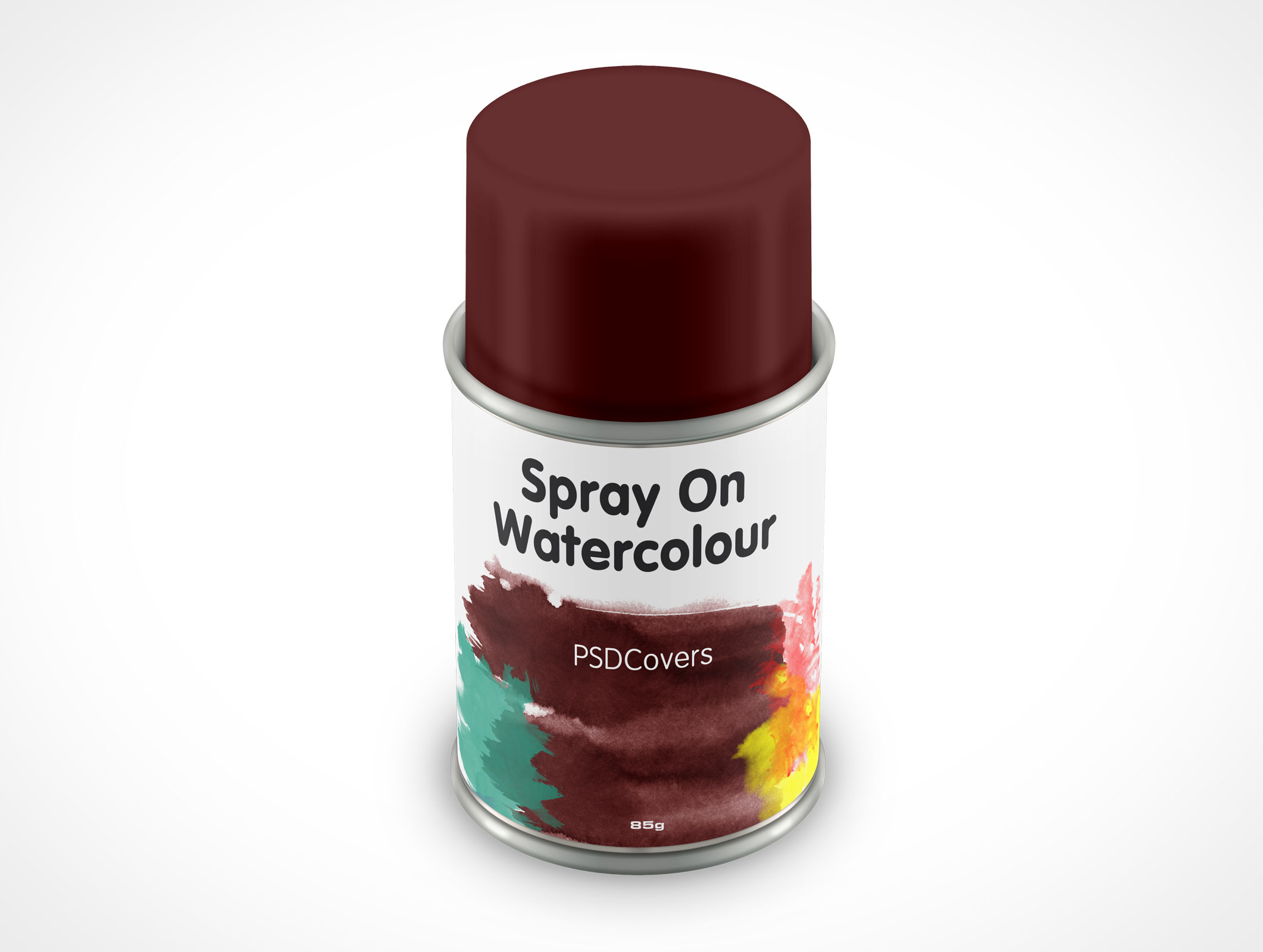 Aerosol Spray Paint Can Mockup 37r5