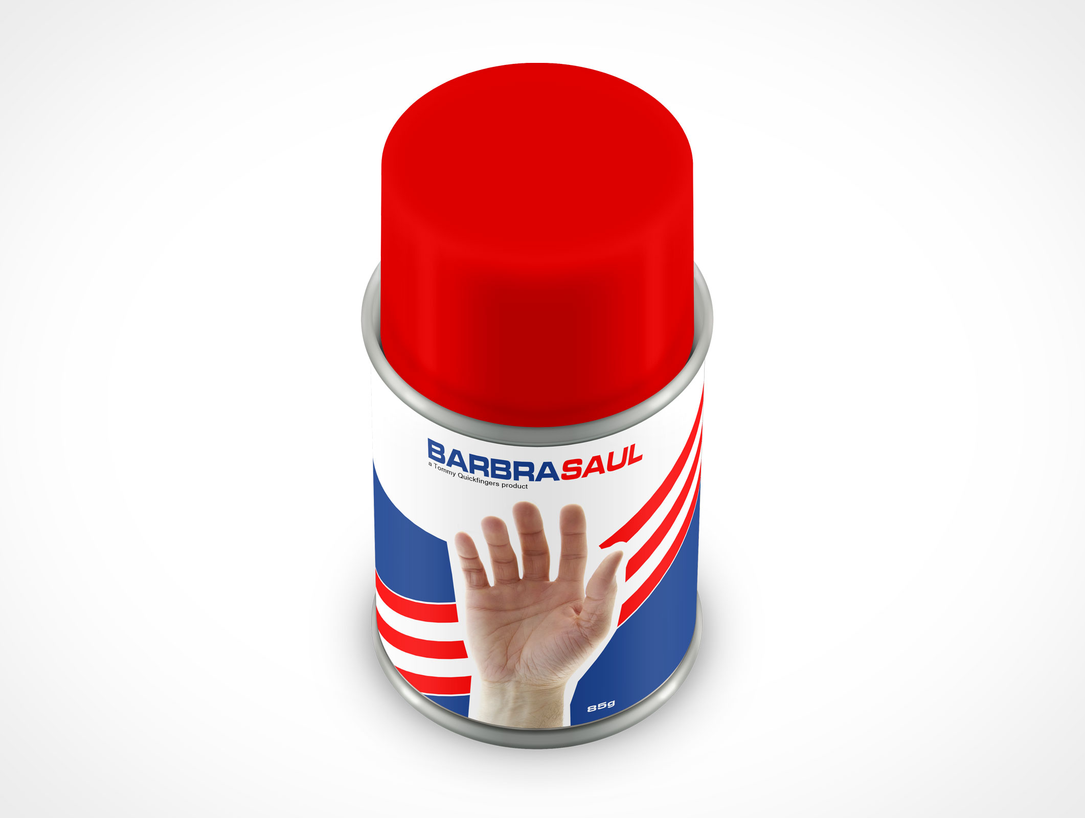 PSD Mockup 85g Shaving Cream Can