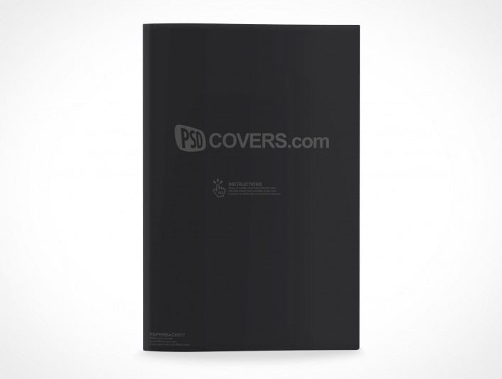 C-Format Paperback Book Mockup 17
