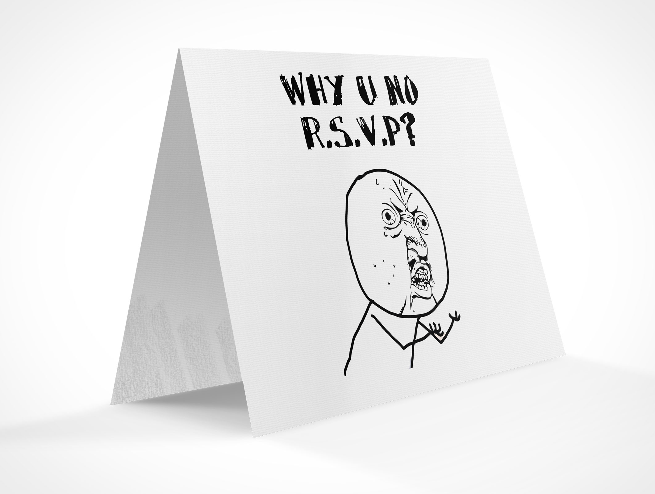 Bi-Fold RSVP Card Mockup 16r2
