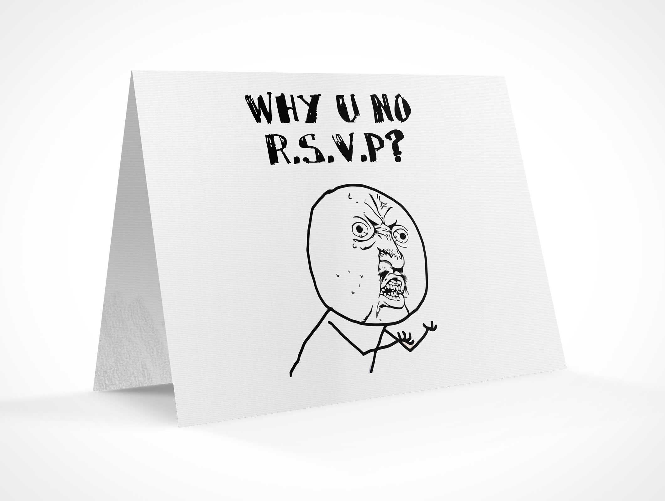 Bi-Fold RSVP Card Mockup 17r2