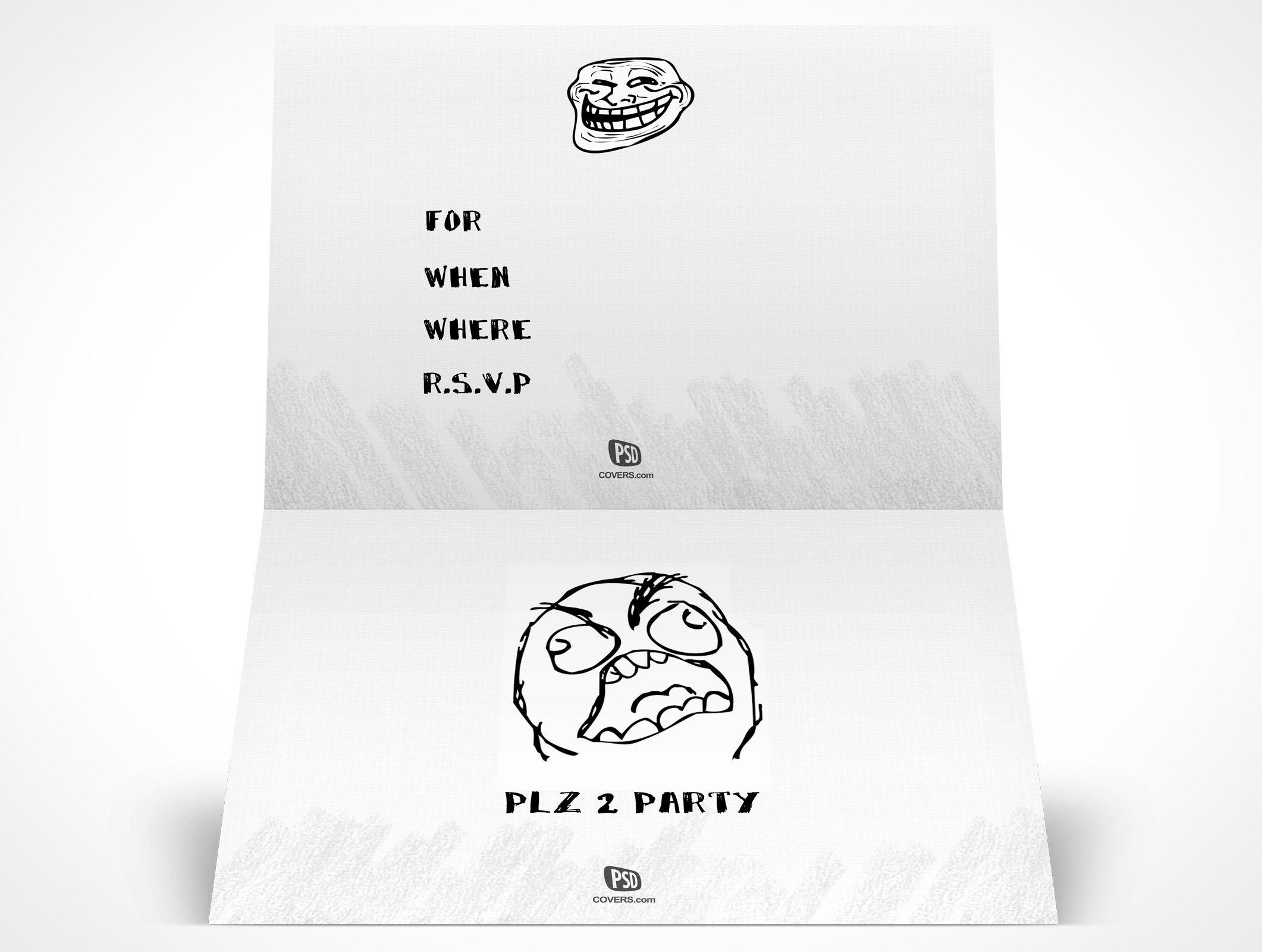 Bi-Fold RSVP Card Mockup 19r4