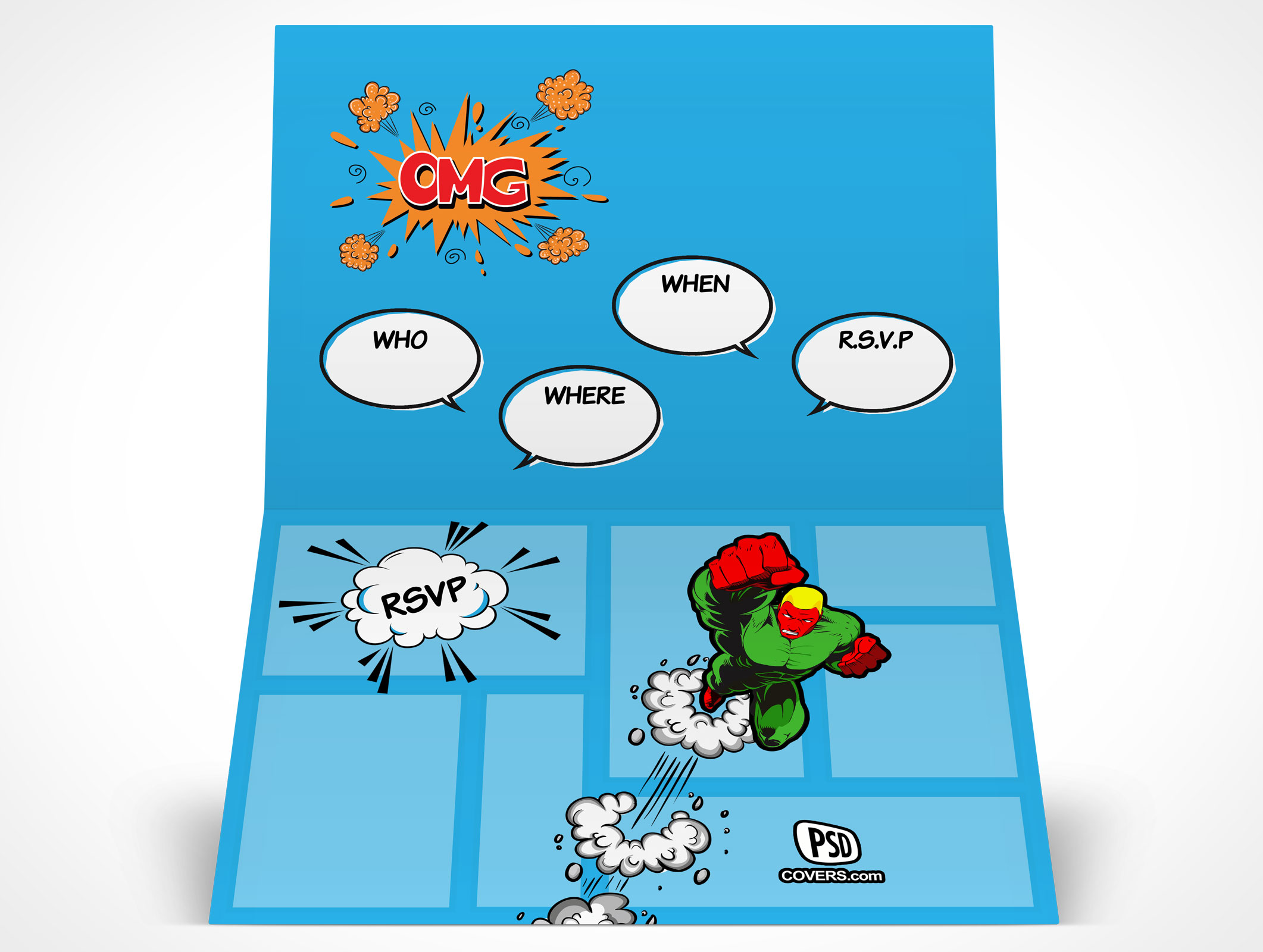 Bi-Fold RSVP Card Mockup 19r5