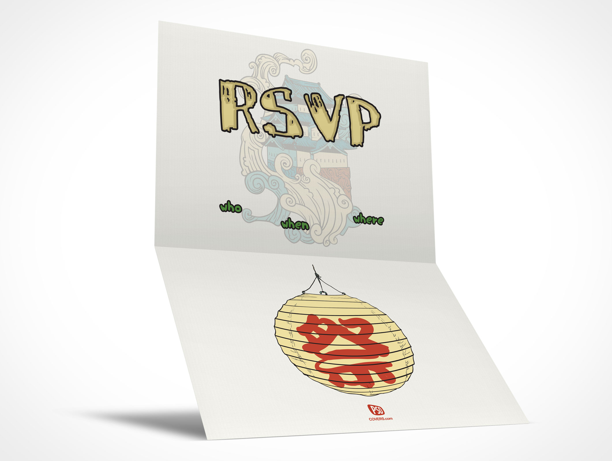 Bi-Fold RSVP Card Mockup 20r2