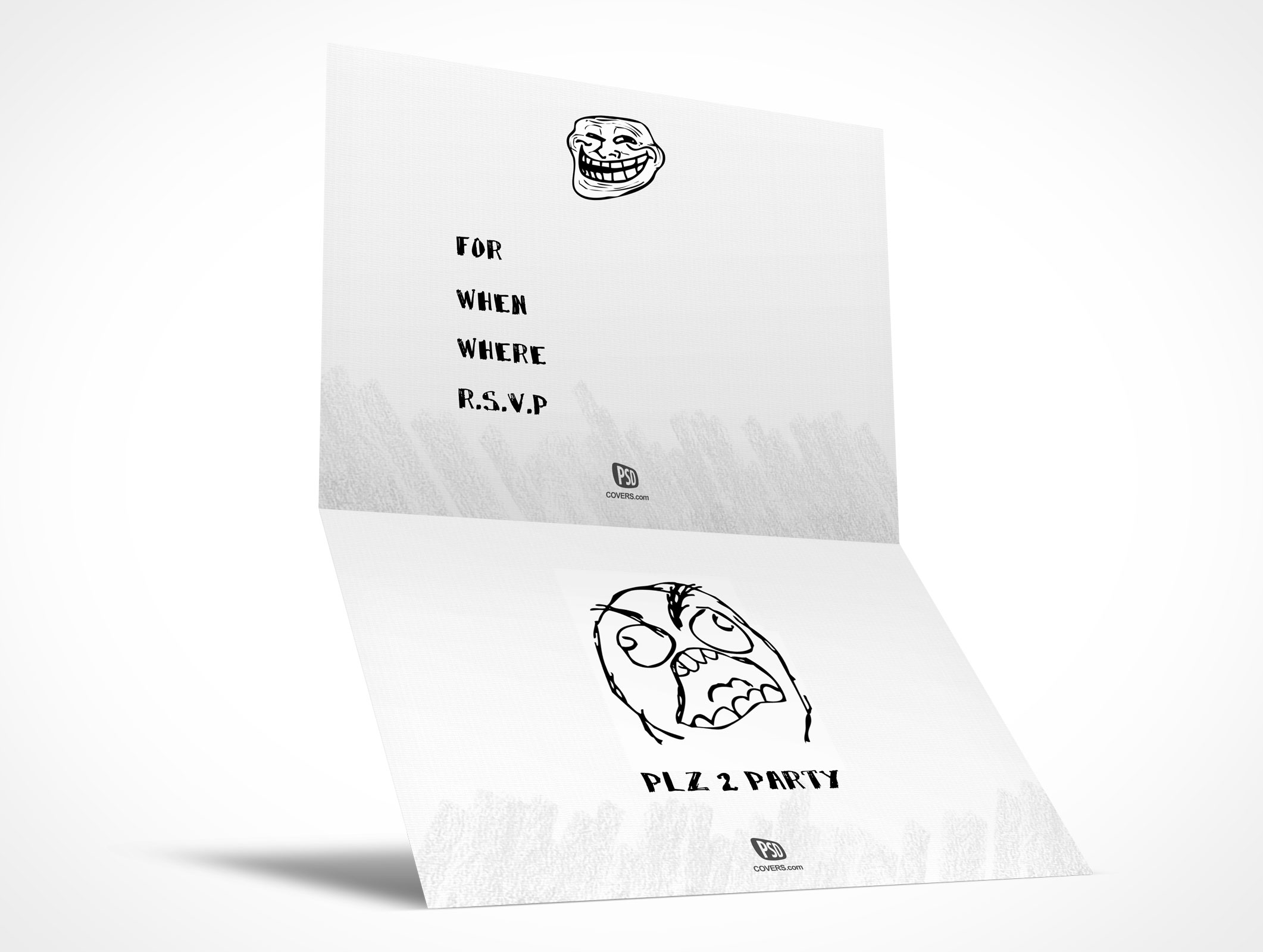 Bi-Fold RSVP Card Mockup 20r3