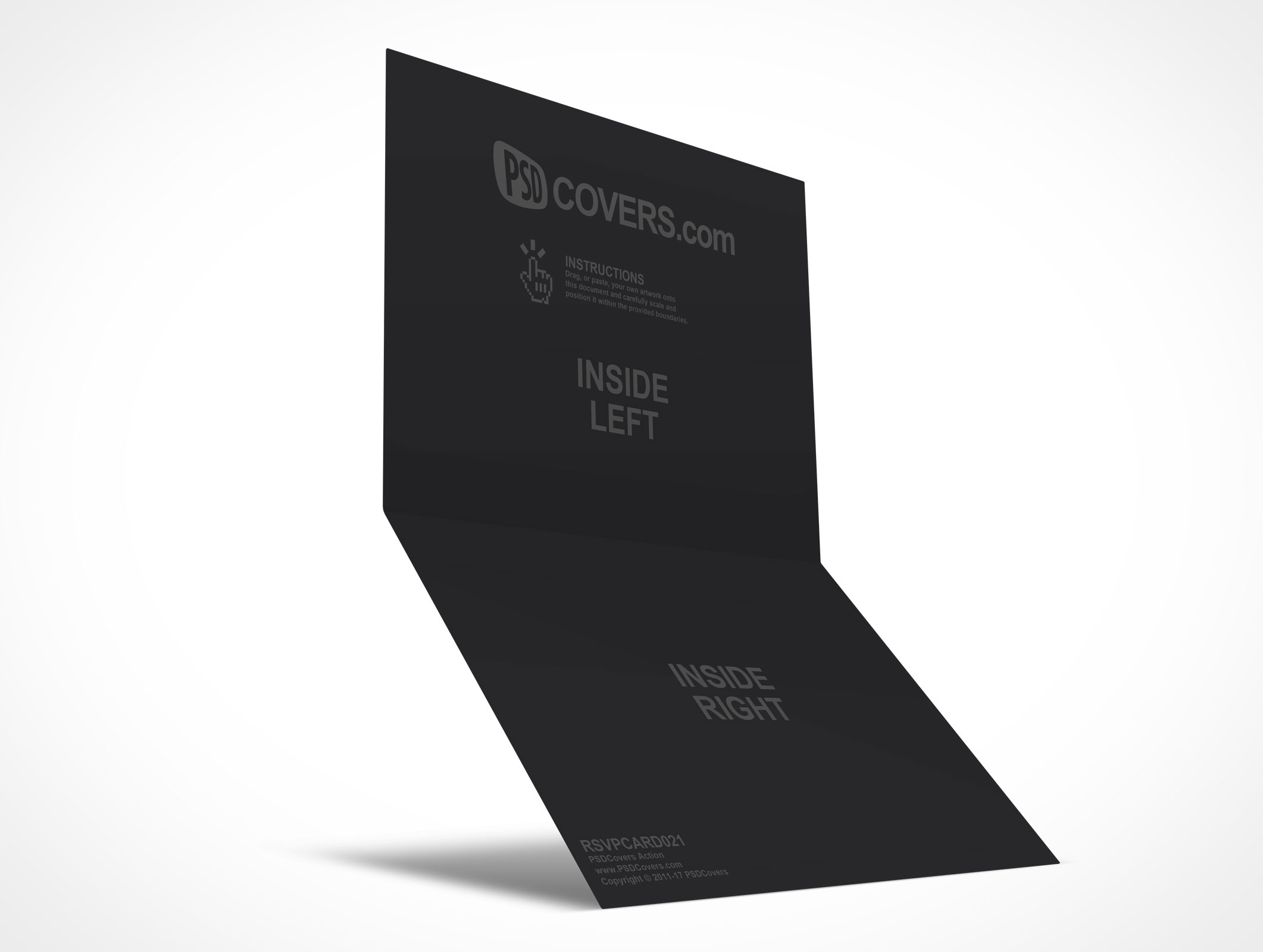 PSDCovers Upright RSVP Card Landscape