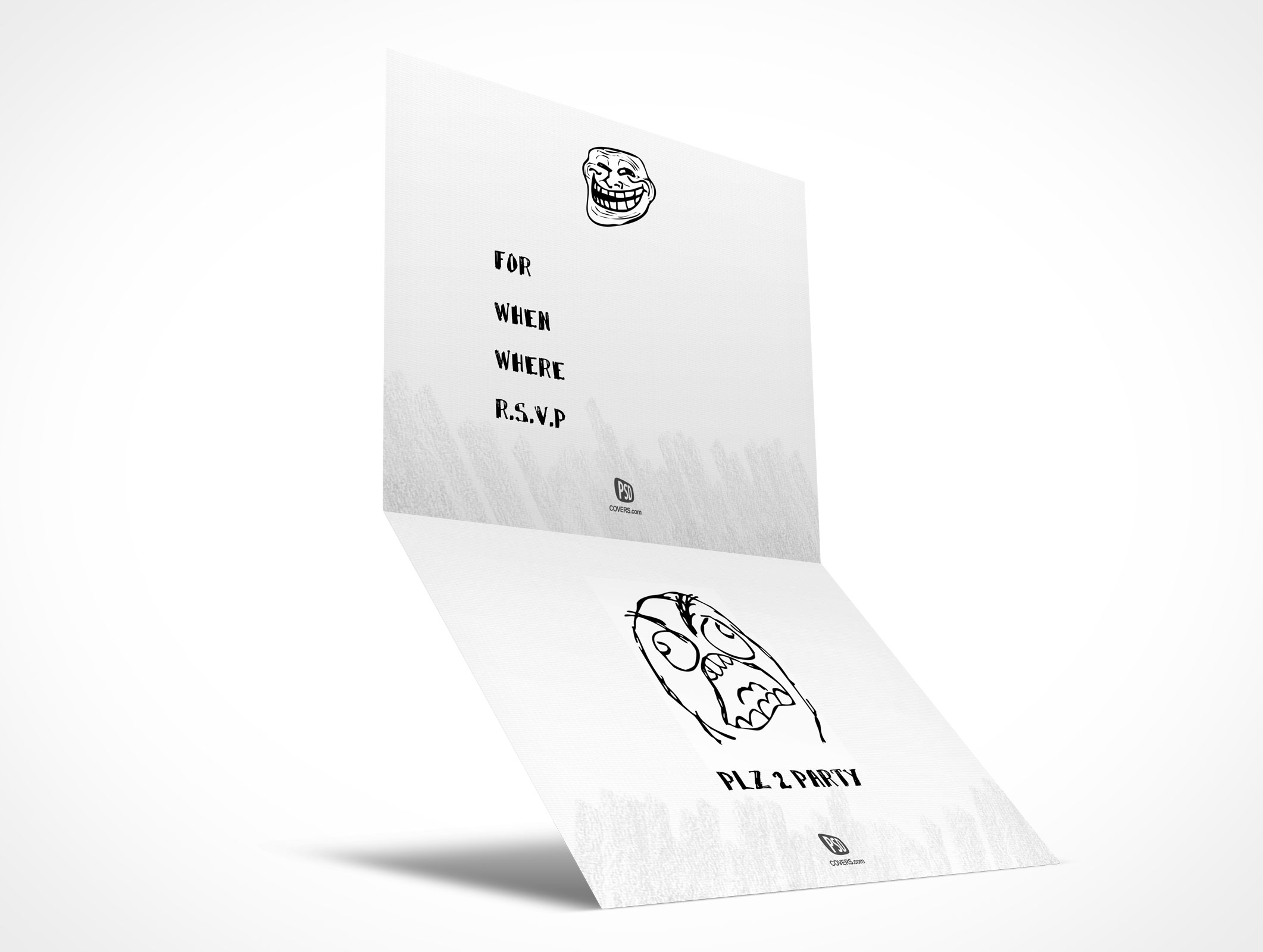 Bi-Fold RSVP Card Mockup 21r3