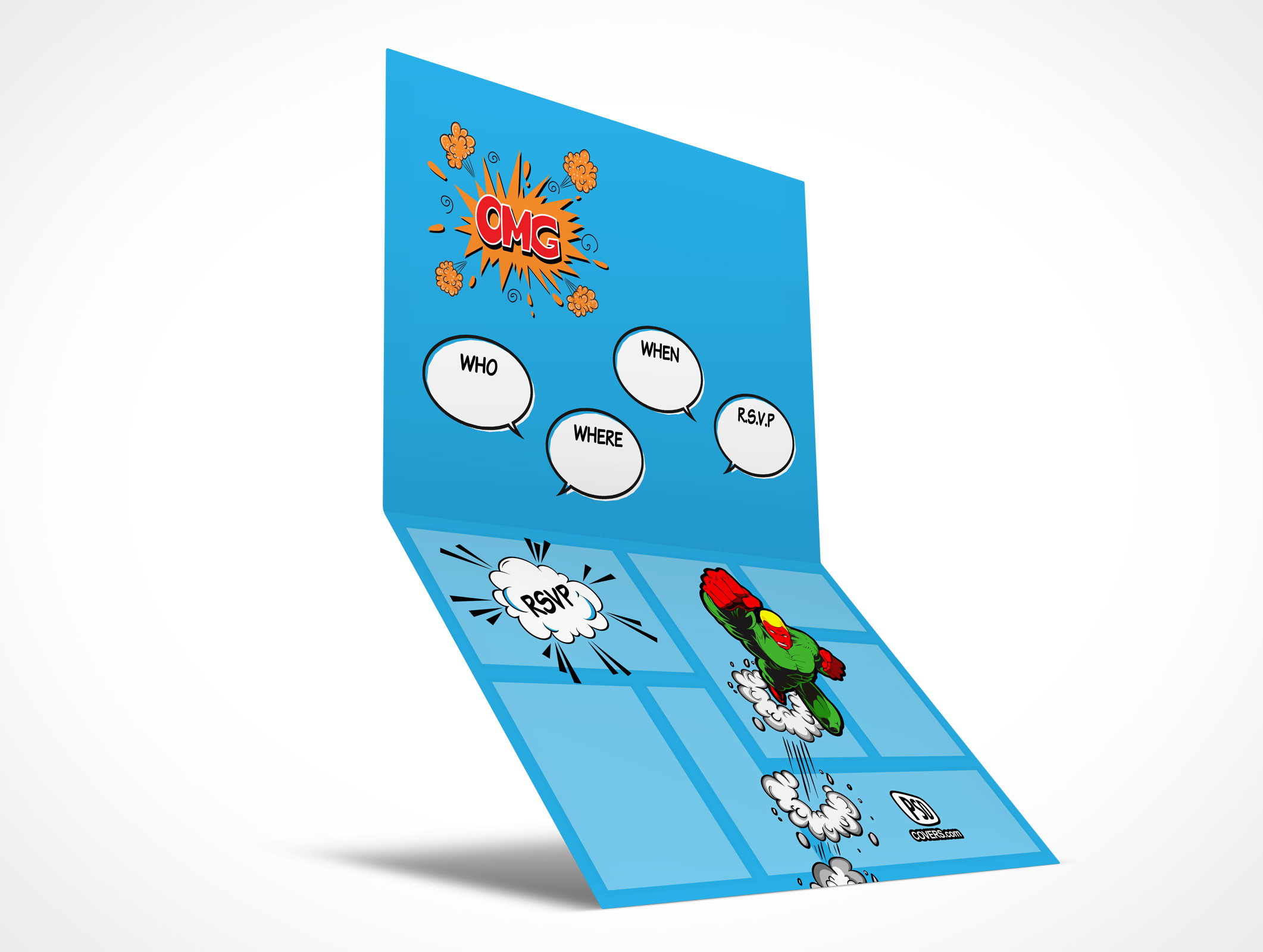 Bi-Fold RSVP Card Mockup 21r5