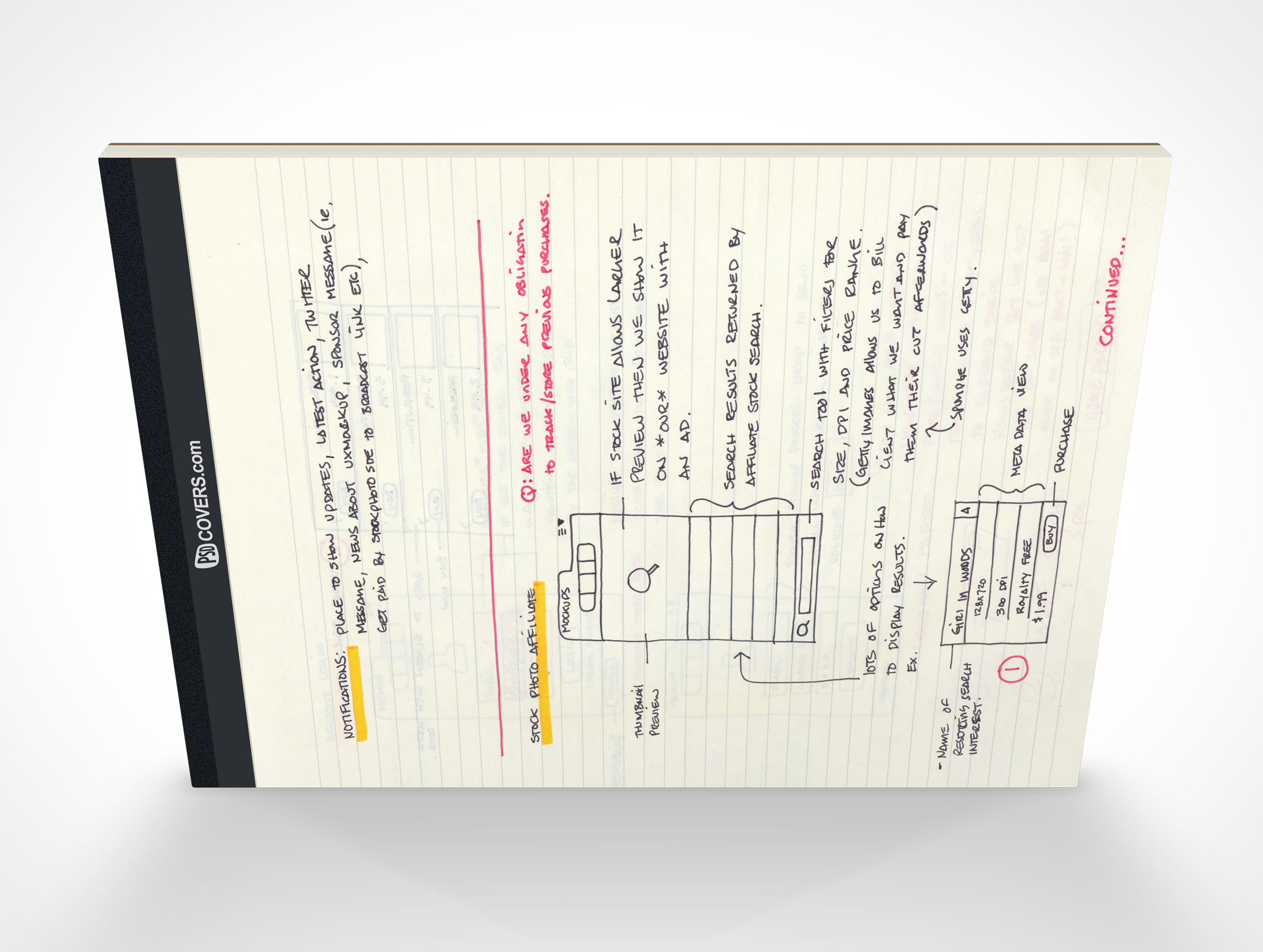 Stationery Notepad Mockup 12r3