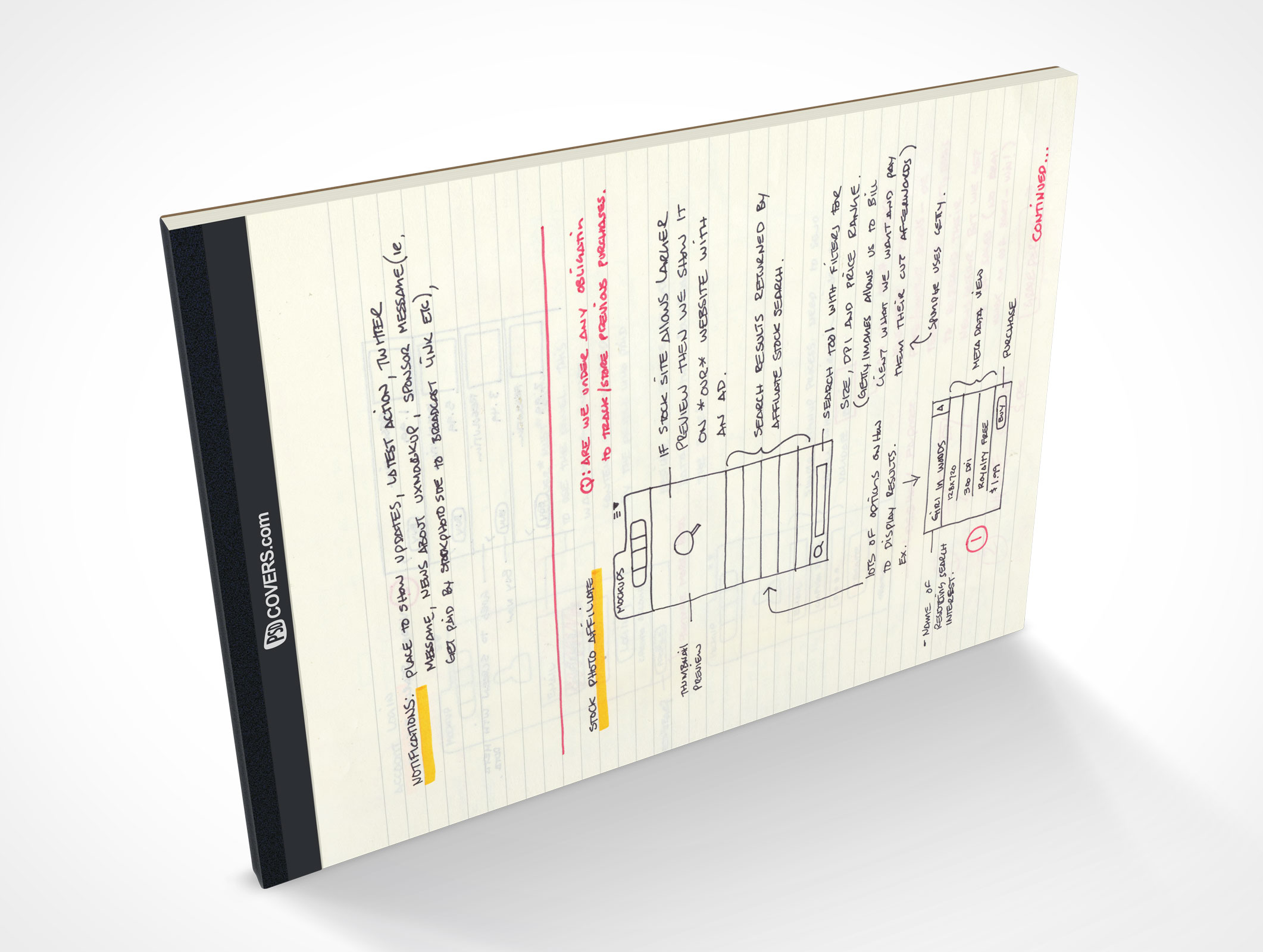 Stationery Notepad Mockup 13r3