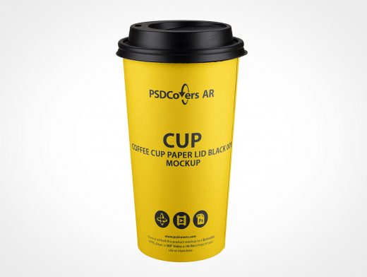 Paper Hot Coffee Cup Mockup