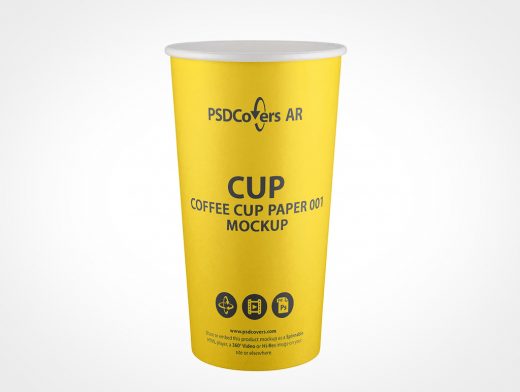 Disposable Coffee Cup Mockup 1r