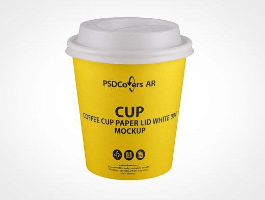 White Coffee Cup Mockup 4r