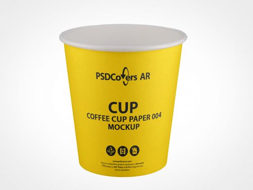 Disposable Coffee Cup Mockup 4r