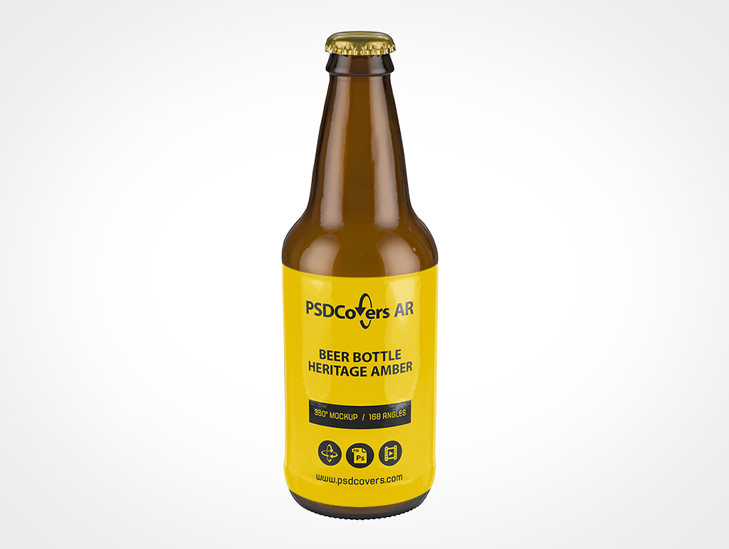 Heritage Beer Bottle Mockup 1r