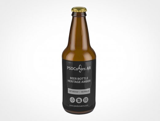 Heritage Beer Bottle Mockup 1