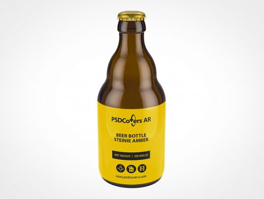 Steinie Beer Bottle Mockup 1r