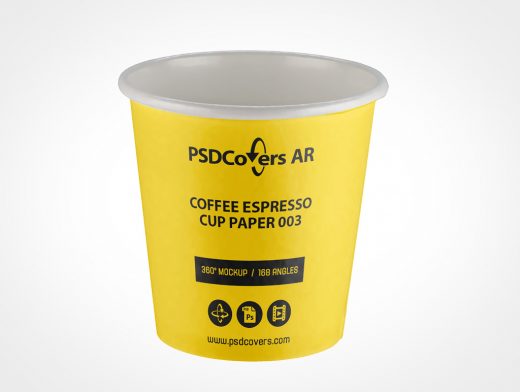 Disposable Coffee Cup Mockup 3r