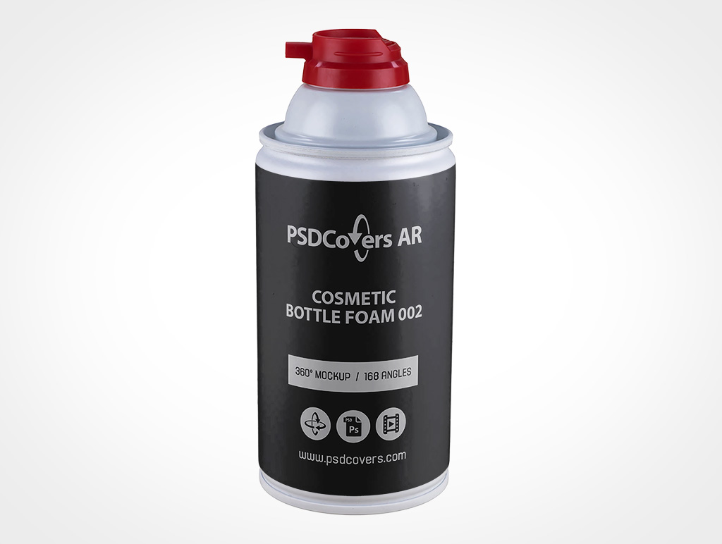 Shaving Cream Can Mockup 2r2