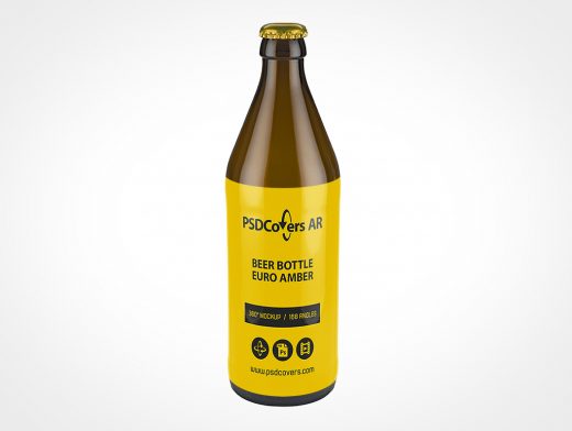 Euro Beer Bottle Mockup 1r