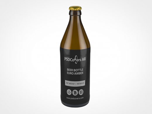 Euro Beer Bottle Mockup 1r2