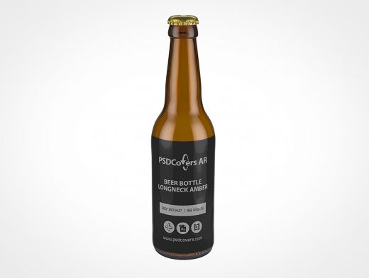 Longneck Beer Bottle Mockup 1r2