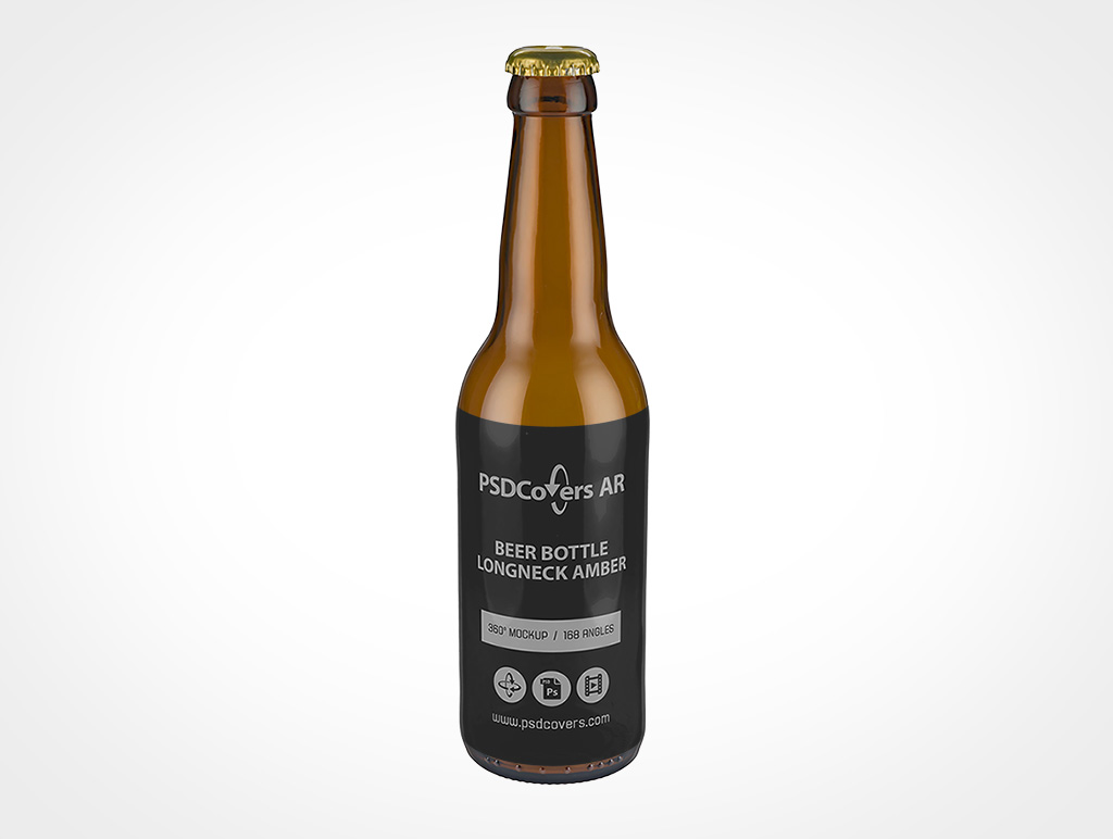 Longneck Beer Bottle Mockup 1r2