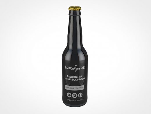 Longneck Beer Bottle Mockup 2r2