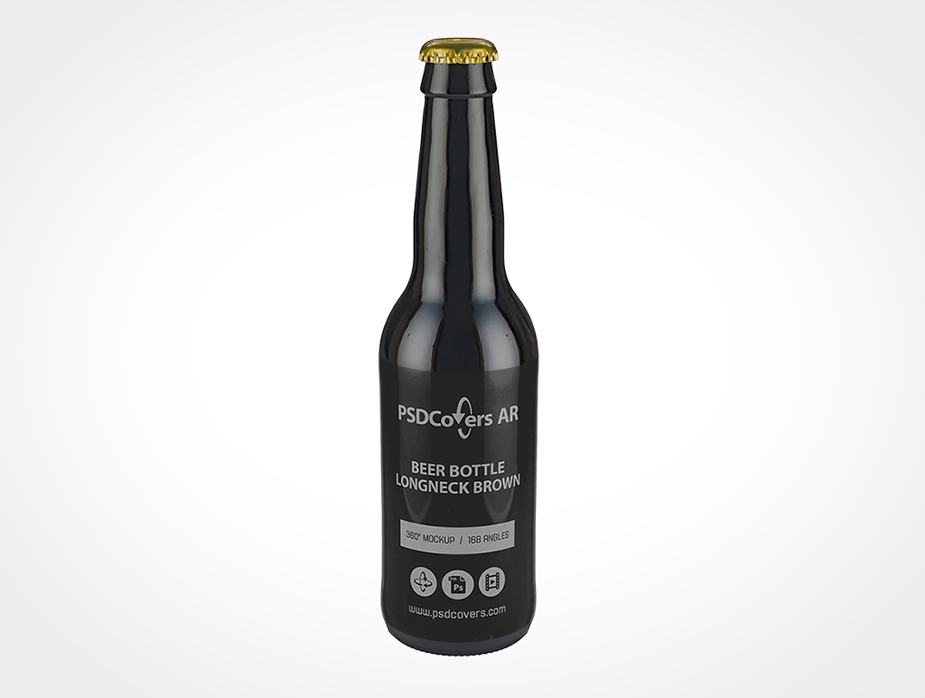 Download Dark Beer Bottle Mockup Psdcovers Make Mockups Easy