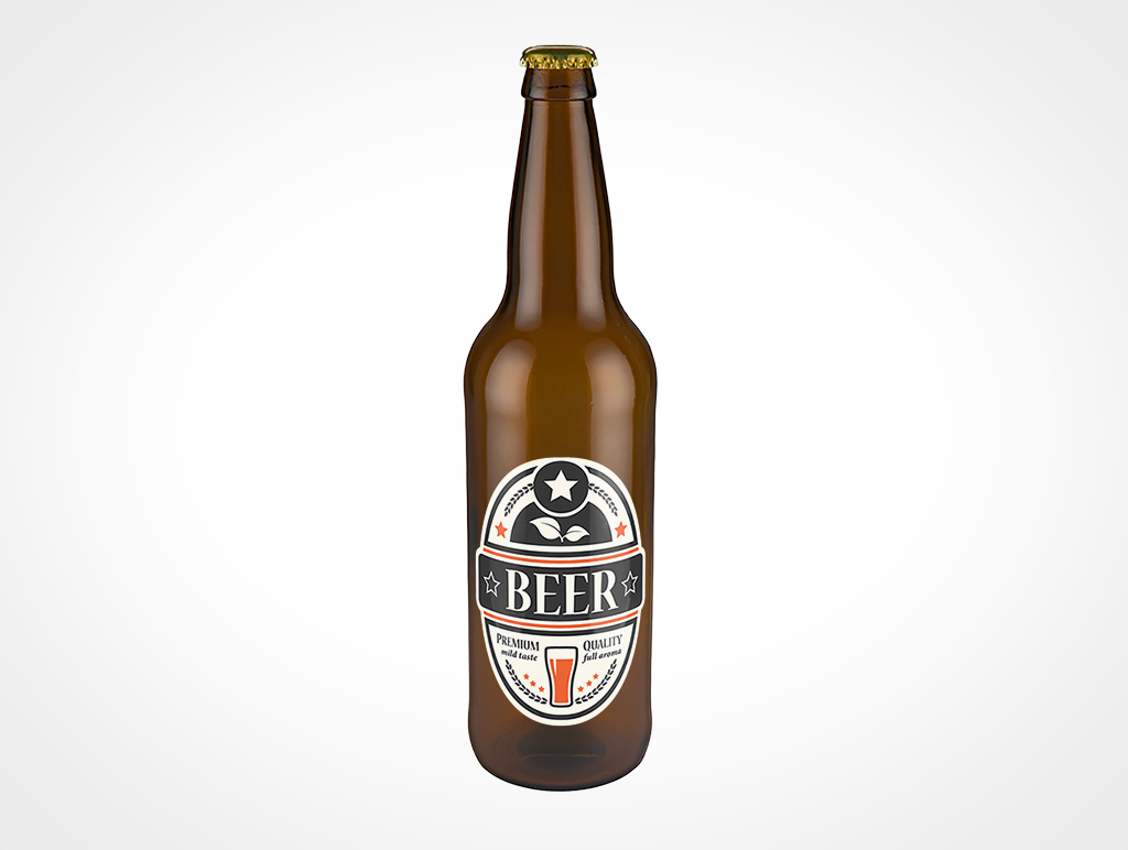 Bomber Beer Bottle Mockup 1r3