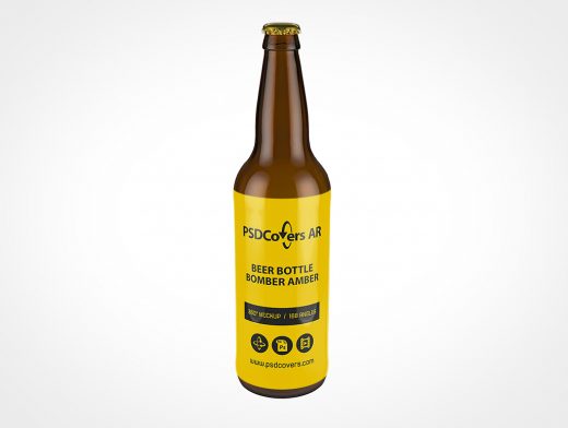 Bomber Beer Bottle Mockup 1r