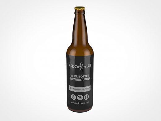 Bomber Beer Bottle Mockup 1r2