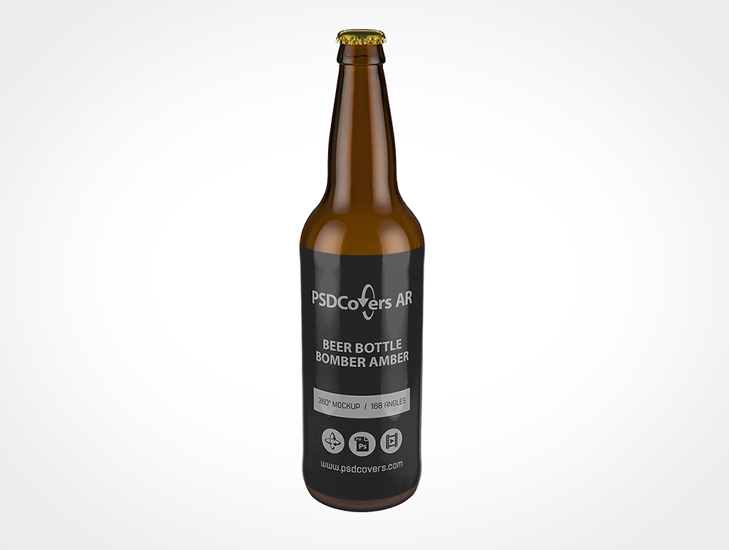 Bomber Beer Bottle Mockup 1r2