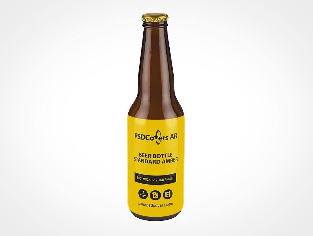 Standard Beer Bottle Mockup 1r