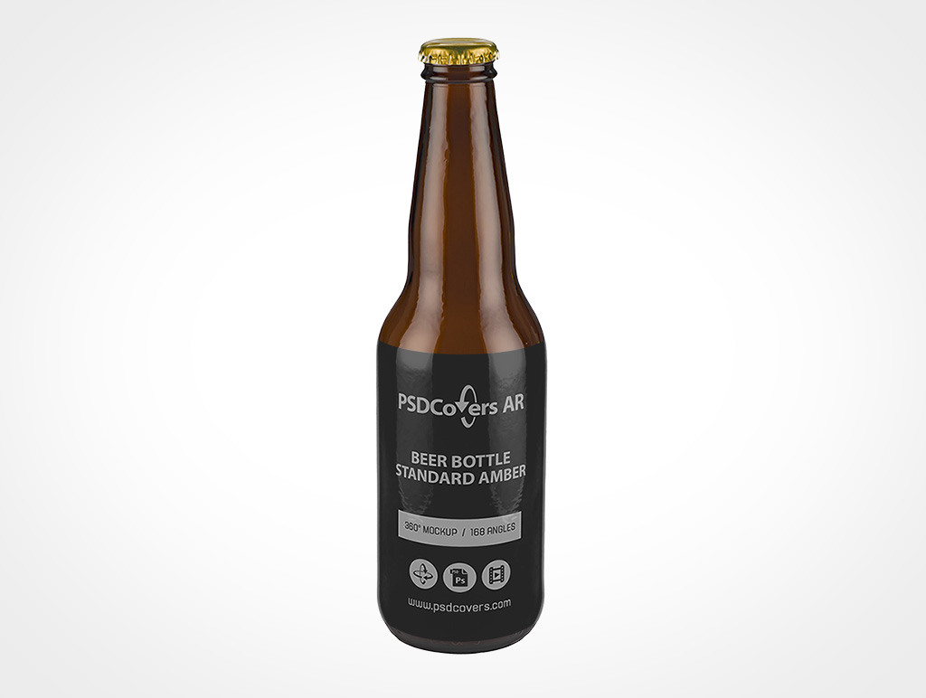 Standard Beer Bottle Mockup 1r2