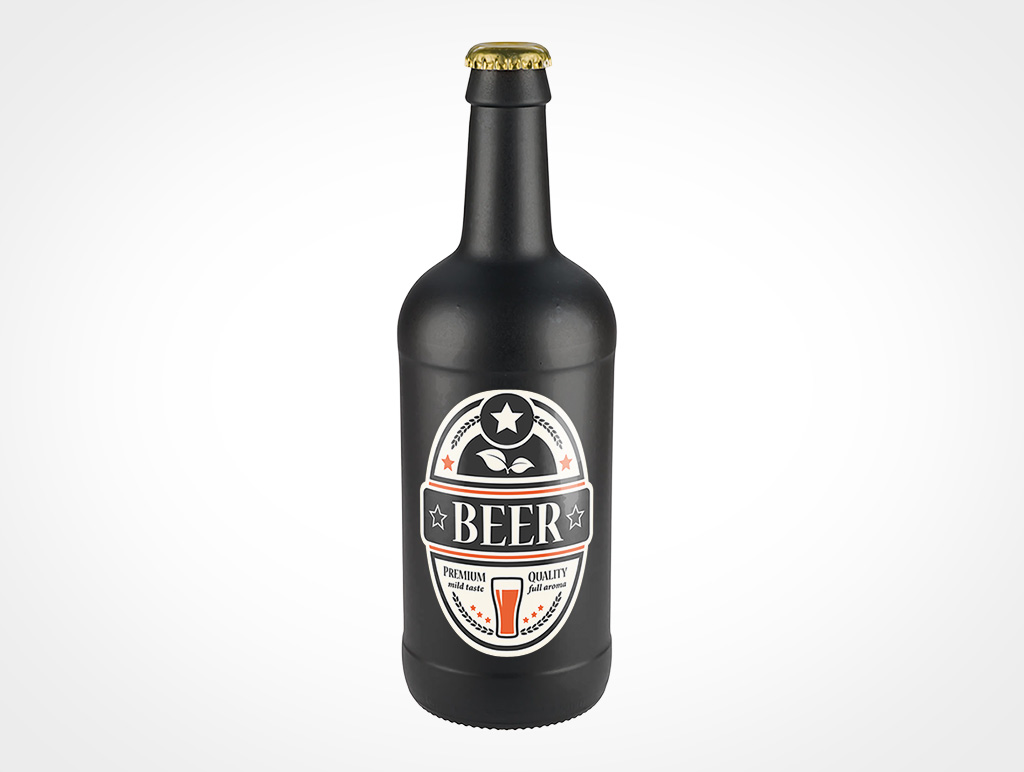 Normandy Beer Bottle Mockup 1r3