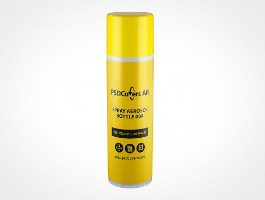 Aerosol Spray Can Mockup 4r