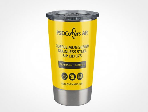 Steel Coffee Mug Mockup 373r