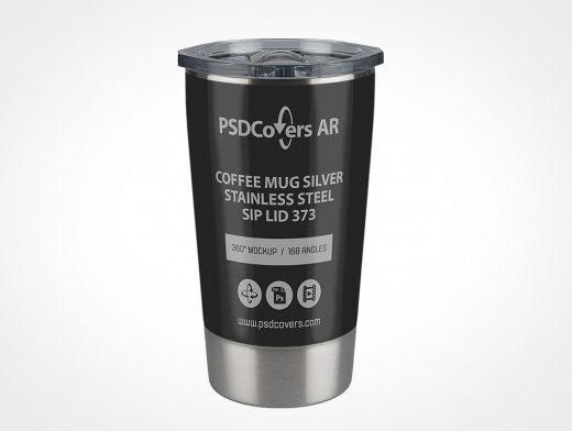 Steel Coffee Mug Mockup 373r2