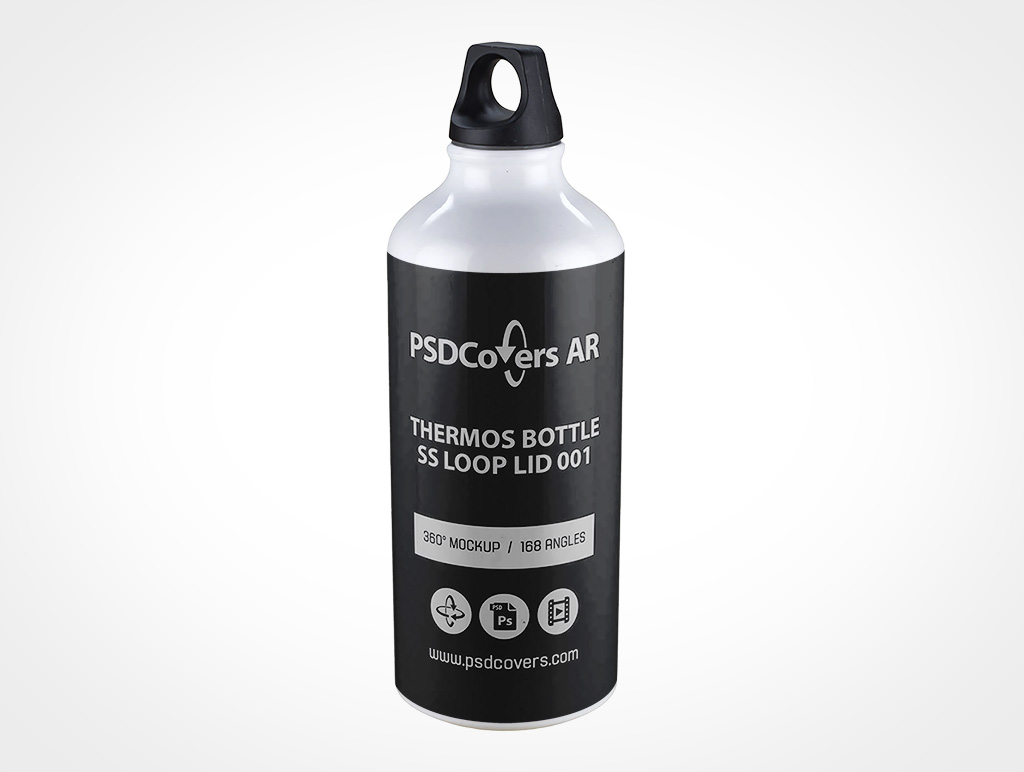 Thermos Water Bottle Mockup