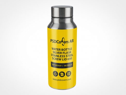 Steel Water Bottle Mockup 2r