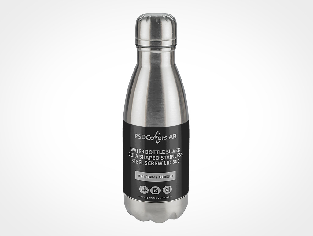 Steel Water Bottle Mockup 5r2