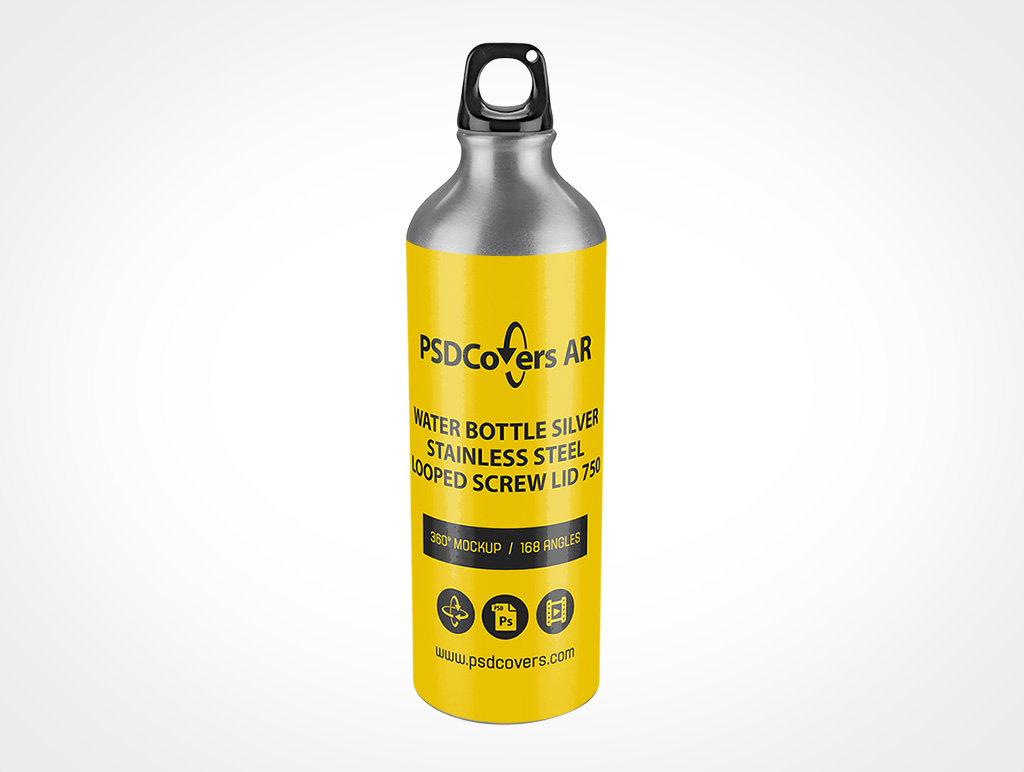 Steel Water Bottle Mockup 6r