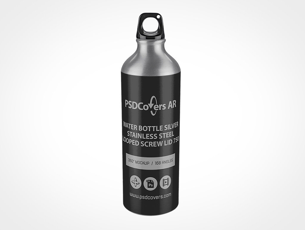 Steel Water Bottle Mockup 6r2