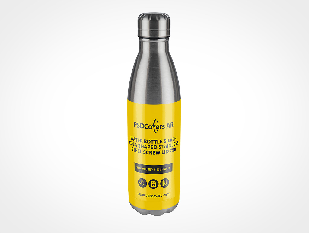 Steel Water Bottle Mockup 7r