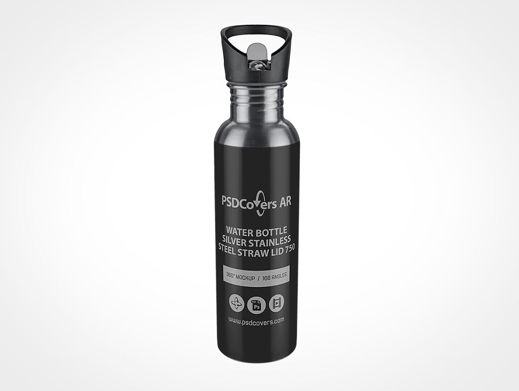 Steel Water Bottle Mockup 8r2