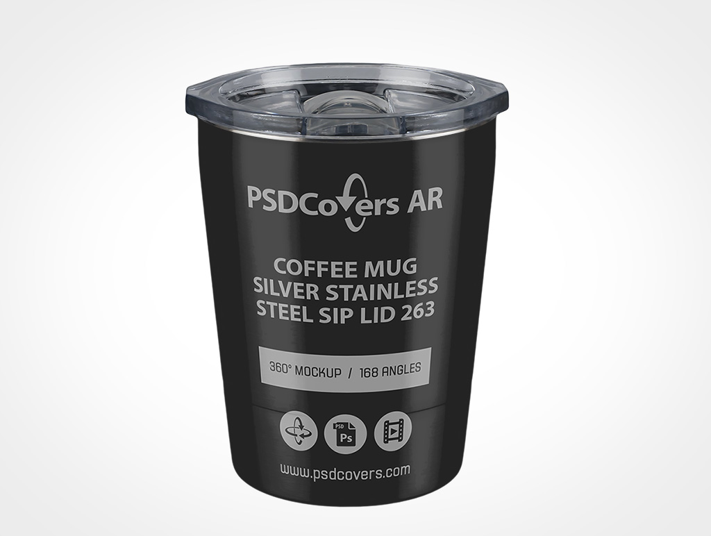 Steel Coffee Mug Mockup 263r2